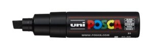 Uni Posca Paint Marker Broad Chisel, 8mm  Tip – PC-8K,  black