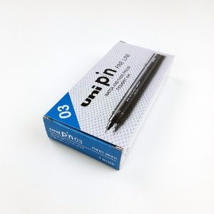 Uni Black Fineliner 0.3mm box of 12