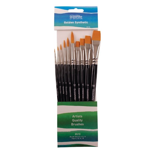 Golden Synthetic Brush Set (BS10)