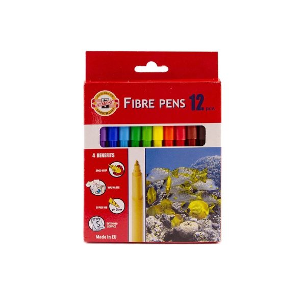 Fibre-tip pens - 12 pack