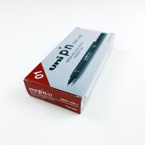 Uni Black Fineliner 0.1mm box of 12