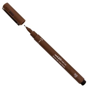 UniPin Fineliner, 0.5mm, Sepia - Single Pen DAPFLSE