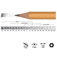 Graphic Pencil Set x12, 5B-5H
