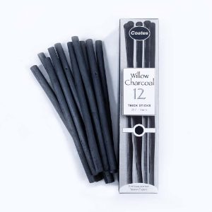 DACHTK 12x Thick Sticks Charcoal