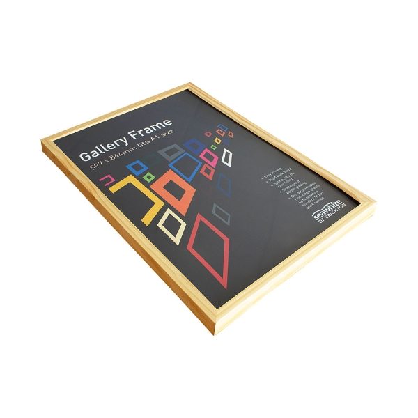 A1 Gallery Wooden Picture Frame with Natural Wood Finish