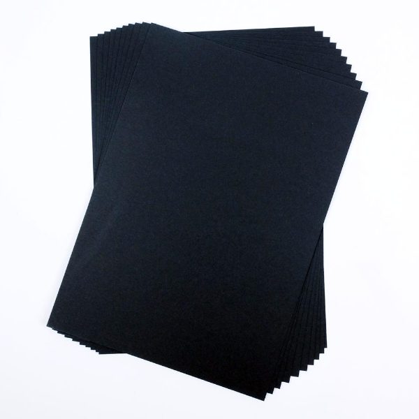 A4 300gsm Black Card, 50 Sheet Pack CDB6SA4