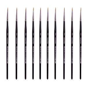 Golden Synthetic Brush - Round Size 00 - Value Pack of 10 brushes BSYS00P