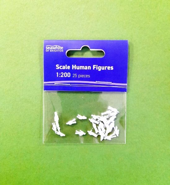1:200 scale White figures retail pack of 25